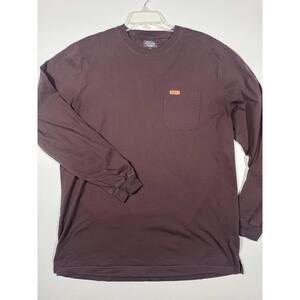Pendleton Long Sleeve Pocket T-Shirt Men’s L Maroon Crew Neck Tee